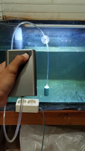 AMARA Pompa Udara Aquarium ACDC Silent Rechargeable Dual Mode Aerator Ikan Oksigen Aquarium Outdoor