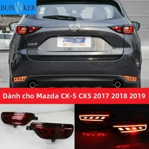 Bộ 2 Đèn LED Phản Quang Phía Sau Đèn Hậu Đèn Sương Mù Cho Xe Mazda CX-5 CX5 2017-2019 Với Đèn Phanh Và Chức Năng Tín Hiệu Rẽ