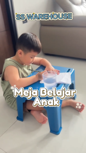 MEJA DATAR Meja Belajar Anak Kecil Serbaguna Multifungsi Bahan Plastik Ringan Kokoh