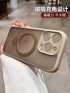 Desert Gold Matte Finish Magnetic Absorption Silicone Case for Apple 16Promax 2025 New Womens iPhone 14 Premium Feel 15Pro Full Cover Anti-Fall 16Plus Unique Men