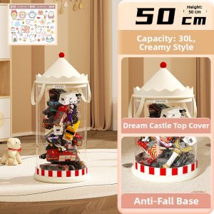 Dustproof Large Capacity Toy Box with Lid for Classification