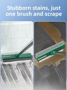 Long Handle Hard Bristle Gap Brush Toilet Bathroom Carpet Floor Cleaning Tool for Household Personal Cleaning Tools