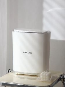 Thùng Đựng Rác Thông Minh Sun-Mi Đóng Mở Chỉ Bằng 1 Nút Bấm Sọt Đựng Rác 8L Dùng Cho Phòng TắmNhà Vệ SinhPhòng Khách
