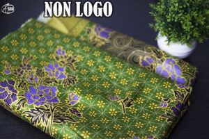 KAIN BATIK MUSLIMAT NU non logo WARNA HIJAU MUDA HALUS SEMI SUTRA