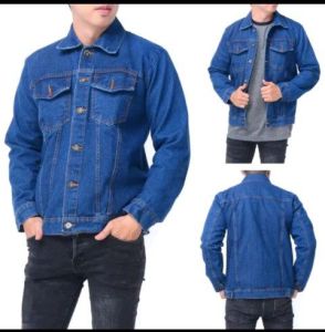 Jaket Jeans Denim Pria Cowok Polos Premium Termurah