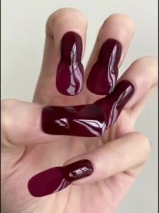 22Tips UV Semi-cured Gel Nail Wraps Press on Nail Gold Foil Stickers The Headlight Becomes Hard and Fully Covers Nail Patches