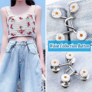 C.N. Jeans Skirt Waist Invisible Belt Detachable Fixed Buckle Pants Clip Waist Change Small Tighten