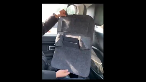 Car Back Seat Organizer Universal Hanging Bag Portable Felt Multi Pocket Organizer Can Put Tissue Water Bottle Book