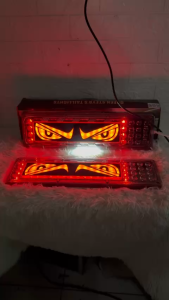 Đèn hậu led gắn xe tải hình con mắt vuông chống nước cực tốt. Điện 12v và 24v dùng chung (giá 1 bộ)