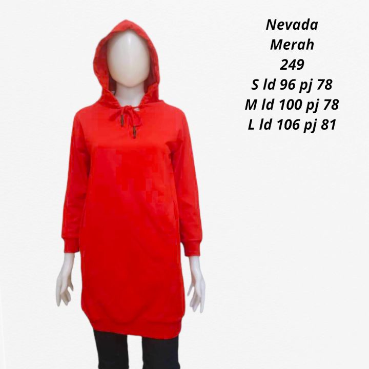 SWEATER TUNIK/SWEATER HOODIE WANITA NEVADA Lazada Indonesia