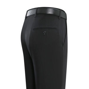 Classic Car  Silk Suit Pants Mens Summer Thin Business Casual Straight-Leg Non-Ironing Mens Pants Middle-Aged Stripes Pants