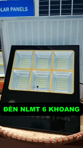 Đèn Năng Lượng Mặt Trời 5000W 6 Khoang - Chống nước IP69 Chống va đập An toàn tiết kiệm điều khiển từ xa