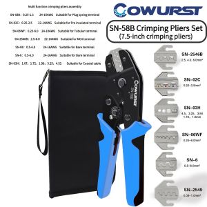 6.3/4.8/2.8 Spring Terminal Crimping Pliers SN-58B Car Wiring Harness Cold Press Power Terminal Crimping Pliers