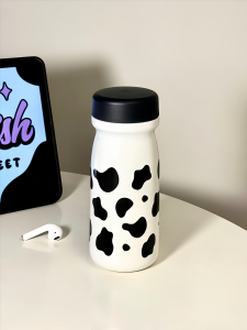 Cốc Nước Bằng Thép Không Gỉ Dễ Thương Di Động Nhỏ Gọn Dung Tích 350ml Cốc Giữ Nhiệt Cho Phụ Nữ Mới Ra Mắt Chất Lượng Cao