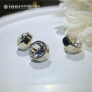 HHH High-End Diamond Crystal Buttons for Shirt DIY Sewing Accessories Premium Quality Water Diamond Shirt Buttons