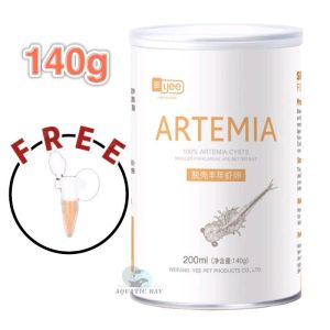 【Original】YEE 100% Dry Artemia Ready To Eat No Need Hatching 80 /140G