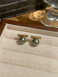 ต่างหูไข่มุกสีเทา ดีไซน์เก๋ไก๋ หรูหรา สไตล์วินเทจ ทันสมัย ต่างหูแบบอเนกประสงค์ ต่างหูแบบอเนกประสงค์