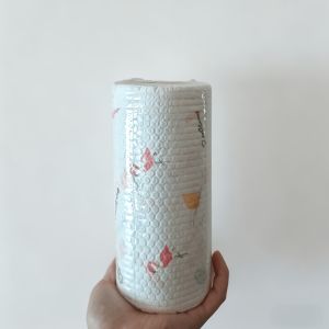1 Roll of 200 sheets disposable kitchen paper towels can be used in wet water kitchen cleaning cloth lazy rag wet water mat