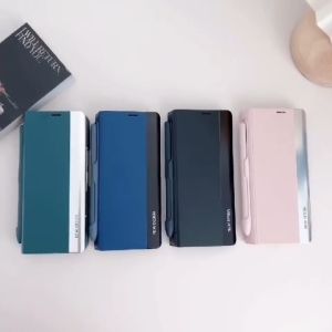 Case flip leather premium with pen holder samsung galaxy z fold 2 3 4 5 6 7 mewah