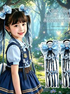 ENEN | Blue Bow Streamer Girls Hairstyle Accessory Headwear