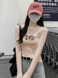 Womens Long Sleeve Base Shirt Small Stand Collar Thermal T-Shirt Korean Style Inner Wear Autumn Winter New Arrival