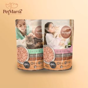 PetMarra Natural Meat Loaf Adult Cat Wet Food Pouch Chicken Flavor 80g BUNDLE OF 12 - PetMate
