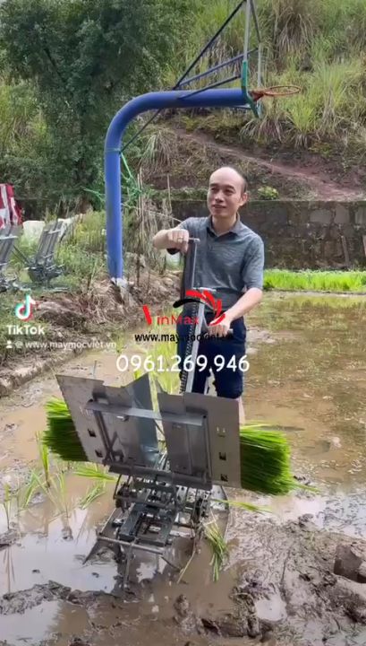 Máy cấy lúa mạ nhổ không động cơ