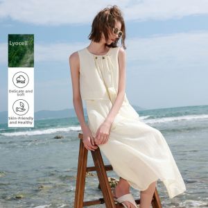 3COLOUR·S | Lycell Sleeveless Dress Long