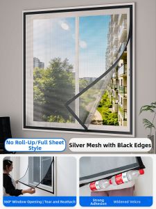 GEOBOX | Mosquito Proof Self-Adhesive Invisible Roller Screen Window Net