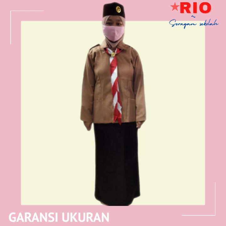 Baju rok pramuka PEMBINA penegak putri guru, ASN