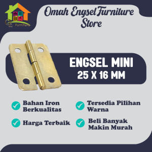 Engsel 25 x 16 mm Engsel Mini bronze / engsel kecil antik / engsel kotak dus / aksesoris / engsel box - Omah Engsel