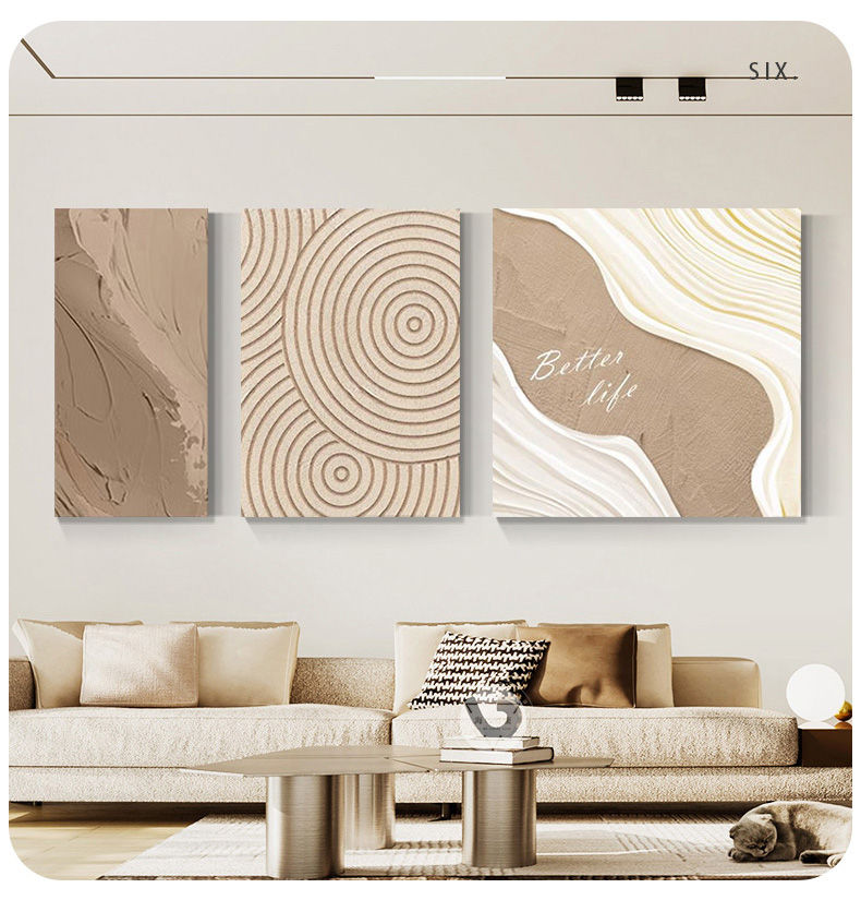HAIMASHENGKANG | Nordic Cream Aesthetic Abstract Wall Art | Lazada ...