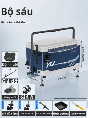 YUZHIYUAN | Hộp Đựng Câu Cá Đa Năng Không Cần Lắp Ráp Dày Đặc