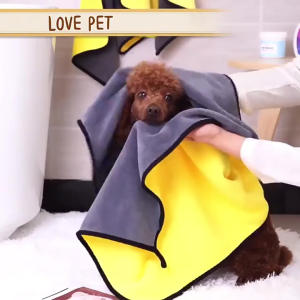 Pet Bath Towel Super Absorbent Micro fiber Towel Fast Drying and Easy Care thicken cat and dog