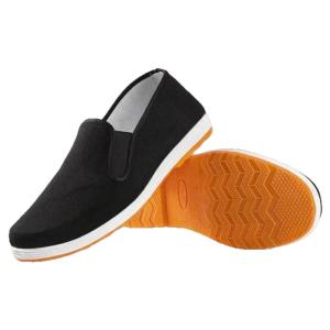 JIFANPAUL | Soft Bottom Breathable Casual Safety Shoes Black Easy On-off Men