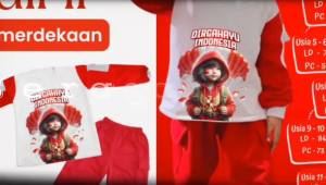 Baju Setelan Anak Perempuan Kece 17Agustusan Usia 4-12 Tahun