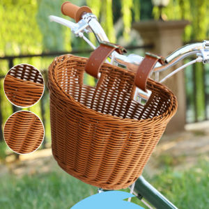 Rattan-Style Plastic Storage Basket