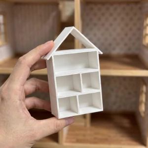 1 Kệ Trưng Bày Hình Ngôi Nhà Thu Nhỏ Kệ Sách Nhỏ Đa Năng Dành Cho Đồ Sưu Tầm Và Phụ Kiện Nội Thất Nhà Nhỏ