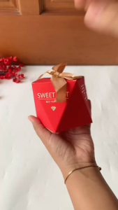 WED Kotak Soevenir Pernikahan / Bentuk Segienam Souvenir SET WED27