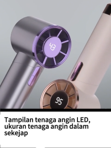 Mini LED Fan 100 Speed Neck Hang Powerful Wind / Kipas Angin Mini Portable