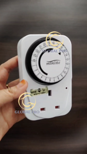 (SIRIM) MINLITE Timer Switch Plug (13A)24Hours Auto OFF Save electric/security Light Indicator Heavy-Duty Capacity 3120W