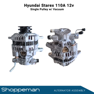 HYUNDAI STAREX ALTERNATOR ASSEMBLY SINGLE PULLEY WITH VACUUM 110A 12V