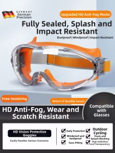 Splash Proof Dust Resistance Fog Resistant Full Seal Cutting Safety Goggles