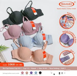 1068 Bra abg pakai kawat Bra push up kancing 2 Bra fashion abg cup A ukuran 34.36.38.40