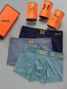 Boxed Magnetic Therapy Modal Sport Briefs Mens Mid-Waist Boxer Shorts Pure Color Youth Underwear Comfortable Breathable Briefs