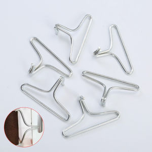 10Pcs Thickened Steel Hook Multi-purpose Fixed Hook Seat Cover Metal Steel Hook Inner Diameter 5.3-7.5cm Widened Hook Suspension