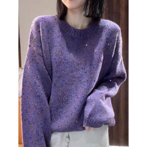 Elegant Fashionable Relaxed Style Knit Sweater