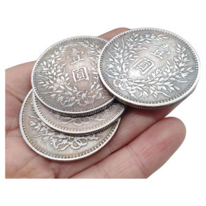 เหรียญจำลองยุคก่อนประวัติศาสตร์ Yin Yuan ชุดเต็มสำหรับทั้งชายและหญิง อุปกรณ์ตกแต่งบ้านสไตล์วินเทจจาก Fu Rui Tang