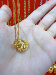 Hot Selling Pure 18k Saudi gold 100% original pawnable Nasasangla Hollow love rope gold necklace for women gift 18