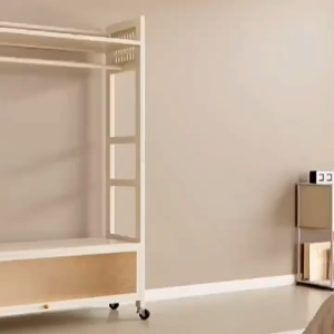 Multi-Functional Drying Rack For Coats Hats Home Modern Floor Standing Clothes Rack